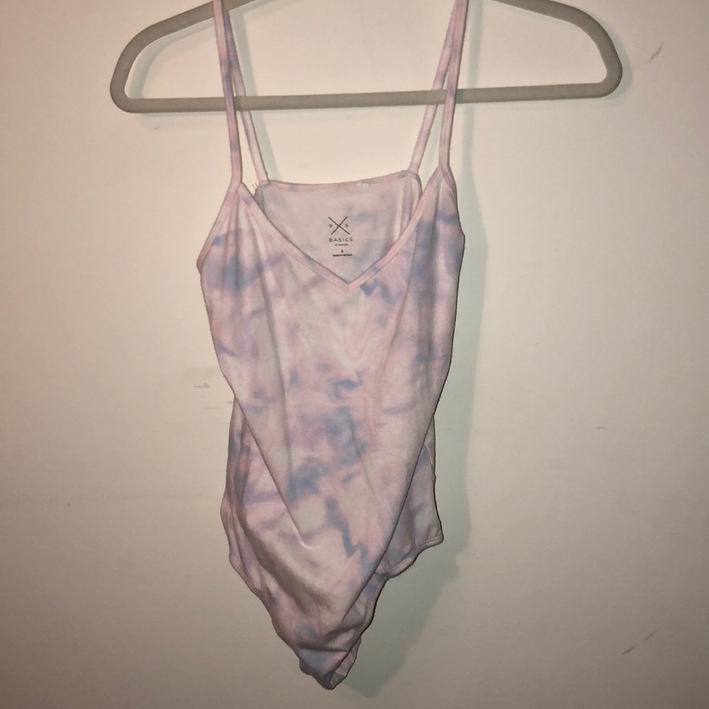 Cotton candy tie-dye bodysuit